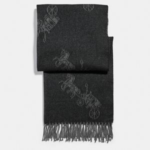 Coach Horse And Carriage Oversized Muffler Scarf